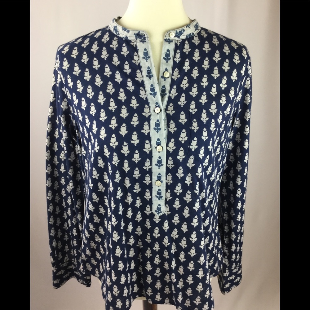 J Crew factory print blouse. Small.